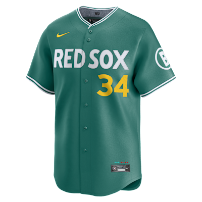 305※アイボリーのスタンドシャツとループタイのセット※ブライスアウトフィット David Ortiz Boston Red Sox City Connect Men's Nike Dri-FIT ADV MLB